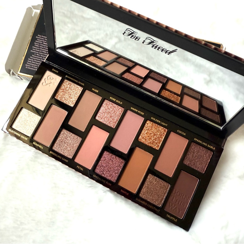 NEW Too Faced Born This Way Natural Nudes Eyeshadow Palette Matte Shimmer